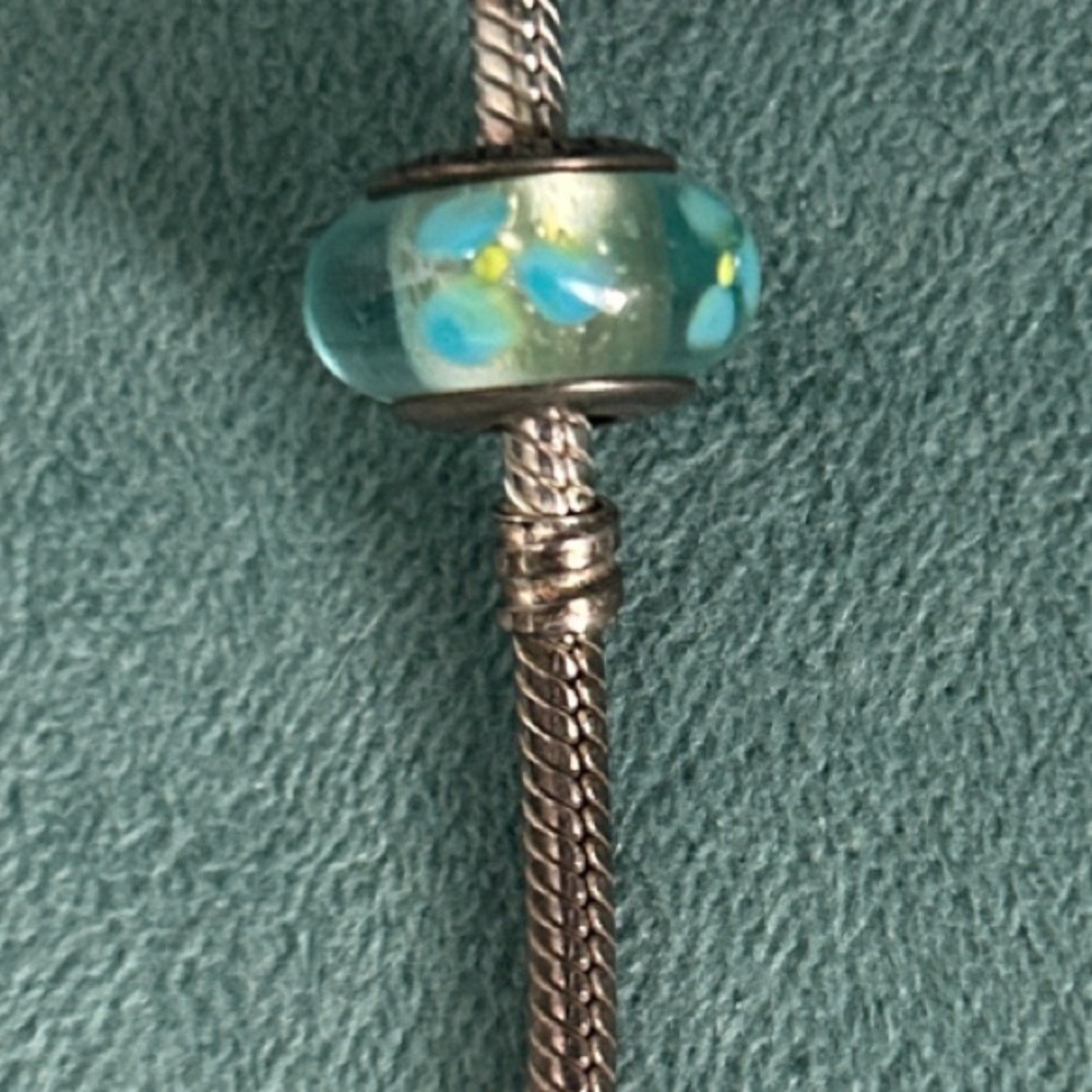 Pandora Elegant Silver and Blue Charm